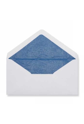 Luxe Enveloppen Dinant Wit & Blauw 11x22cm 100stuks