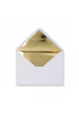 Luxe Enveloppen Dinant Wit & Goud 16.2x22.9cm 100stuks