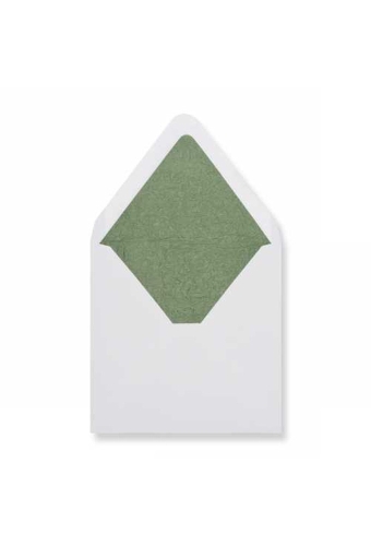 Luxe Enveloppen Dinant Wit & Groen 16x16cm 100stuks