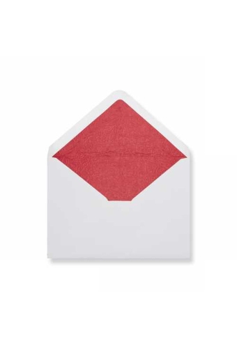 Luxe Enveloppen Dinant Wit & Rood 16.2x22.9cm 100stuks OP IS OP