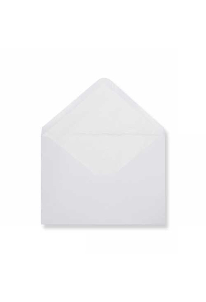 Luxe Enveloppen Dinant Wit & Wit 11.4x16.2cm 100stuks