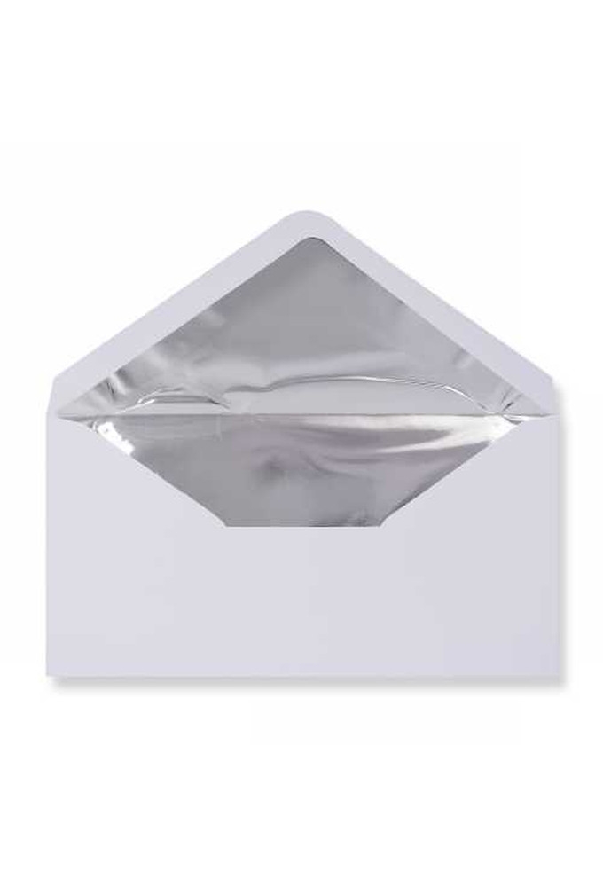 Luxe Enveloppen Dinant Wit & Zilver 11x22cm 100stuks
