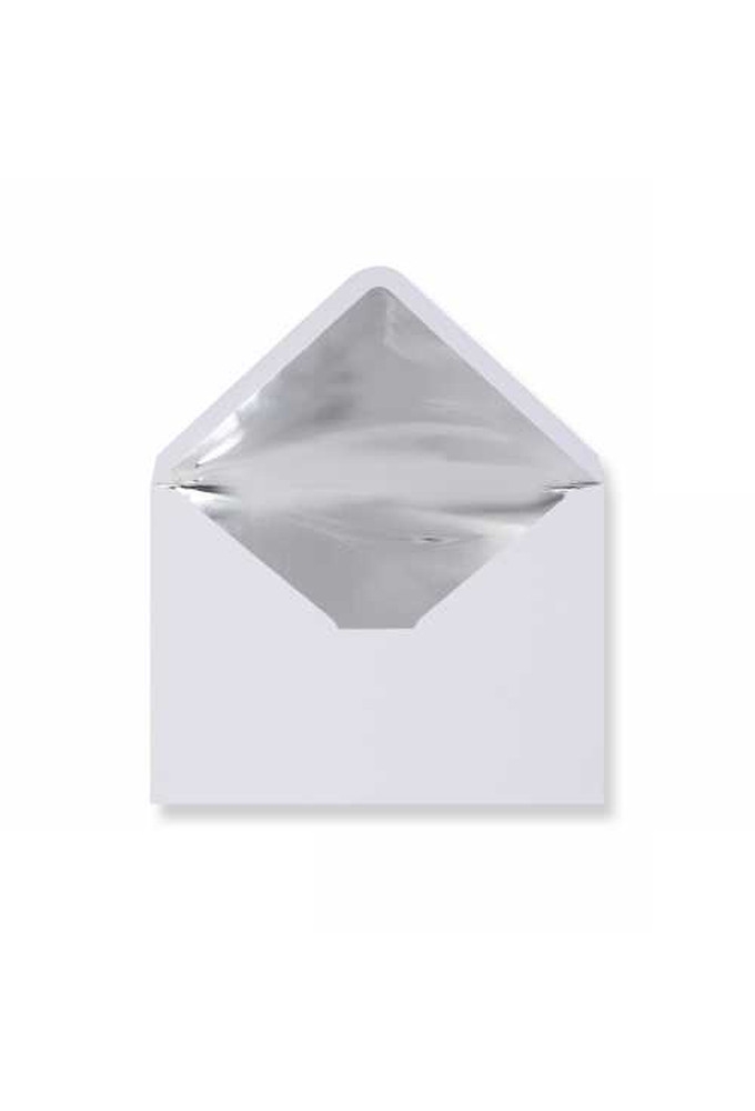 Luxe Enveloppen Dinant Wit & Zilver 16.2x22.9cm 100stuks