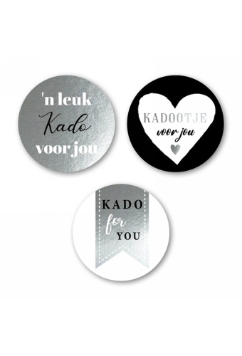 Luxe Etiketten Everyday 'n Leuk Kado Voor Jou Metallic 4cm 3x 100stuks