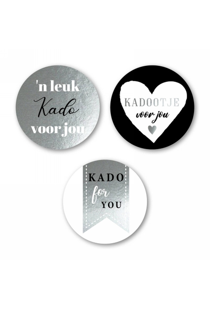 Luxe Etiketten Everyday 'n Leuk Kado Voor Jou Metallic 4cm 3x 100stuks