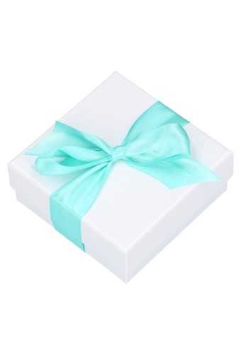 Luxe Geschenkdoos & Lintgleuf Wit Glans Bilbao 9.5x9.5x4cm 10stuks