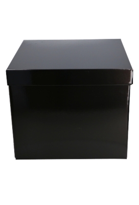 Luxe Geschenkdoos Torino Zwart Glossy FSC® 35x35x30cm Los Model