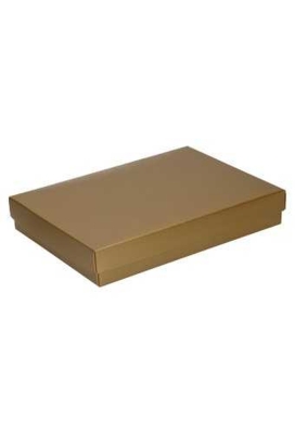 Luxe Kadodoosje & Deksel Bruno Goud 22x16x3.5cm 300gr 10st