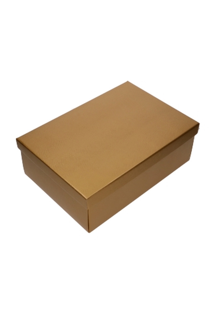 Luxe Kadodoosje & Deksel Bruno Goud 45.5x32x15cm 535gr 10st OP IS OP