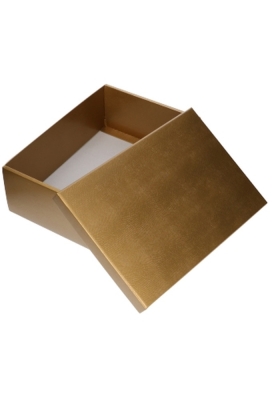 Luxe Kadodoosje & Deksel Bruno Goud 45.5x32x15cm 535gr 10st OP IS OP