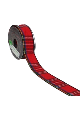 Luxe Kadolint Met IJzerdraad Tartan Schotse Ruit 40mm x 10meter