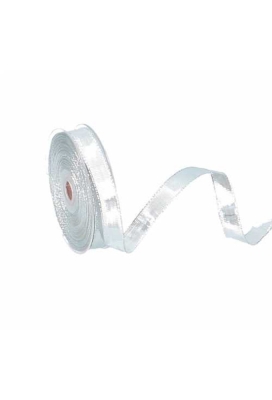 Luxe Kadolint Metallic Zilver Met IJzerdraad 16mm x 20 meter
