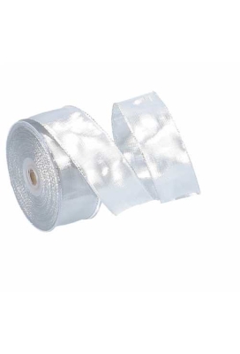Luxe Kadolint Metallic Zilver Met IJzerdraad 40mm x 20 meter
