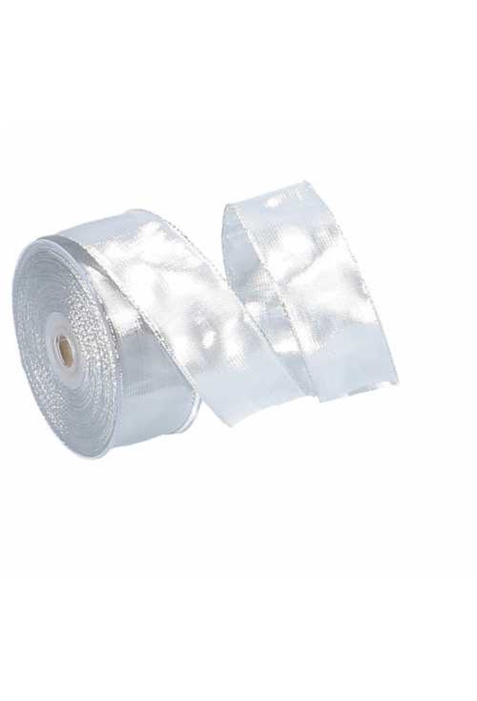 Luxe Kadolint Metallic Zilver Met IJzerdraad 40mm x 20 meter
