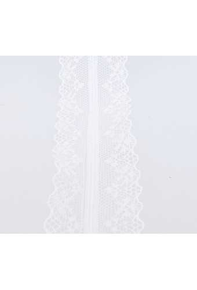 Luxe Kadolint Polyester Kant Wit Flower 40mm x 20 meter