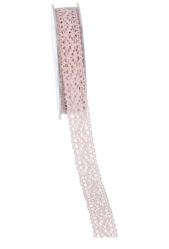 Luxe Kadolint Trendy Gehaakt Kant Oud Pink 22mm x 10 meter OP IS OP