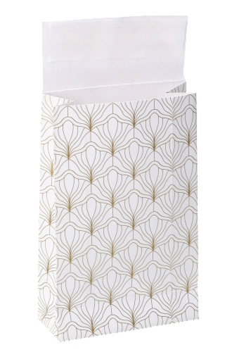 Luxe Kadozakjes Mila Wit Biloba Goud & Plakstrip 10x4x15.7cm 50st