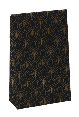 Luxe Kadozakjes Mila Zwart Mat Biloba Goud Plakstrip 10x4x15.7cm 40st