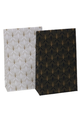 Luxe Kadozakjes Mila Zwart Mat Biloba Goud Plakstrip 10x4x15.7cm 40st