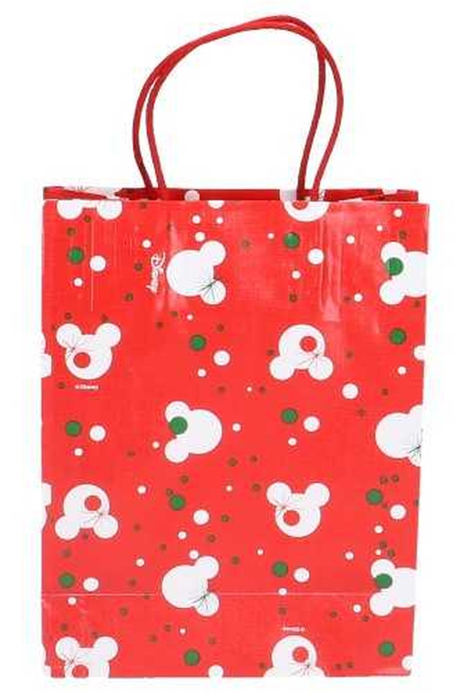 Luxe Kersttasjes Medium Mickey Mouse Disney 19x9x25cm 9stuks
