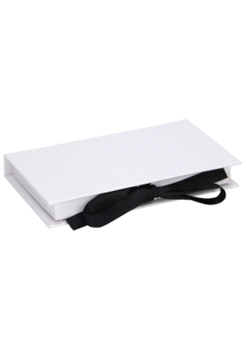 Luxe Klepdoos & Lint Wit Mat 7x12x1cm & Inlay 25stuks OP IS OP