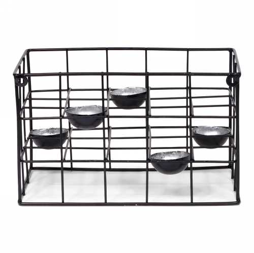 SENZA Rack for 5 Tealights Silver 1 stuk