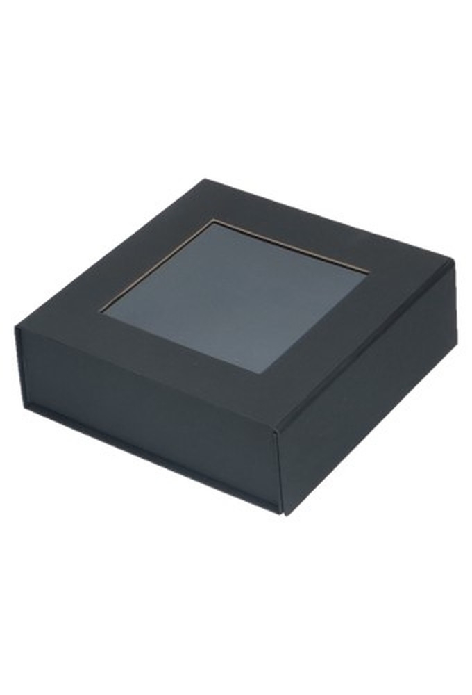 Luxe Magneetdozen New York FSC® Zwart Mat & Venster 15x15x5cm 25stuks