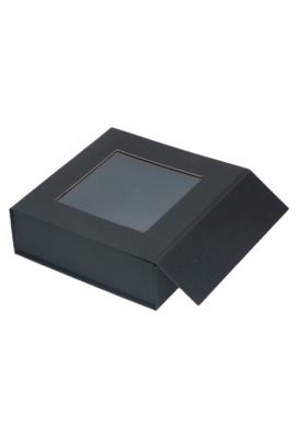 Luxe Magneetdozen New York FSC® Zwart Mat & Venster 15x15x5cm 25stuks