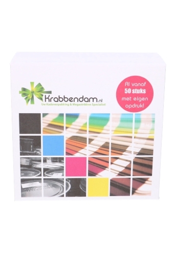 Luxe Magneetdozen Venetie Wit Mat Digitaal Bedrukt 18x18x8cm 25stuks