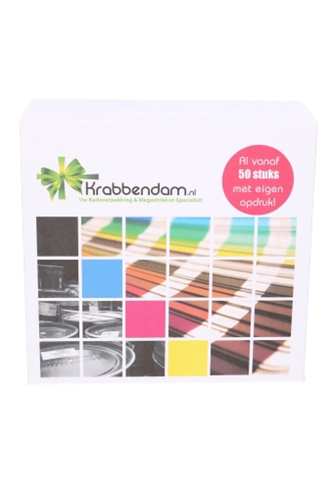 Luxe Magneetdozen Venetie Wit Mat Digitaal Bedrukt 18x18x8cm 25stuks