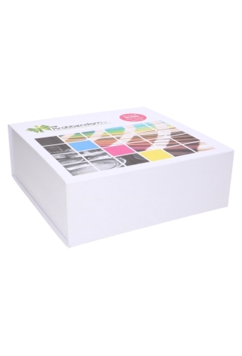 Luxe Magneetdozen Venetie Wit Mat Digitaal Bedrukt 25x25x9cm 25stuks