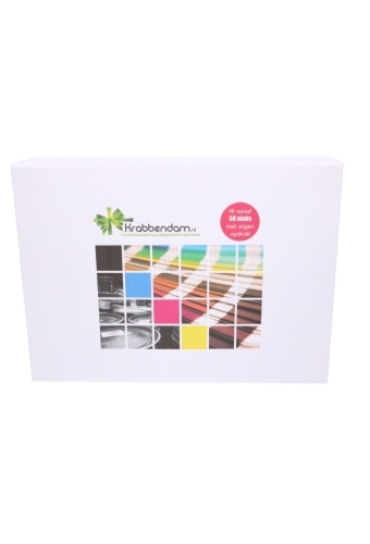 Luxe Magneetdozen Venetie Wit Mat Digitaal Bedrukt 38x28x12cm 25stuks