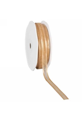 Luxe Organza Lint Met Satijnen Rand Goud 10mm x 50meter