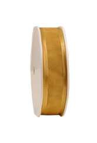 Luxe Organza Lint Met Satijnen Rand Goud 25mm x 25meter