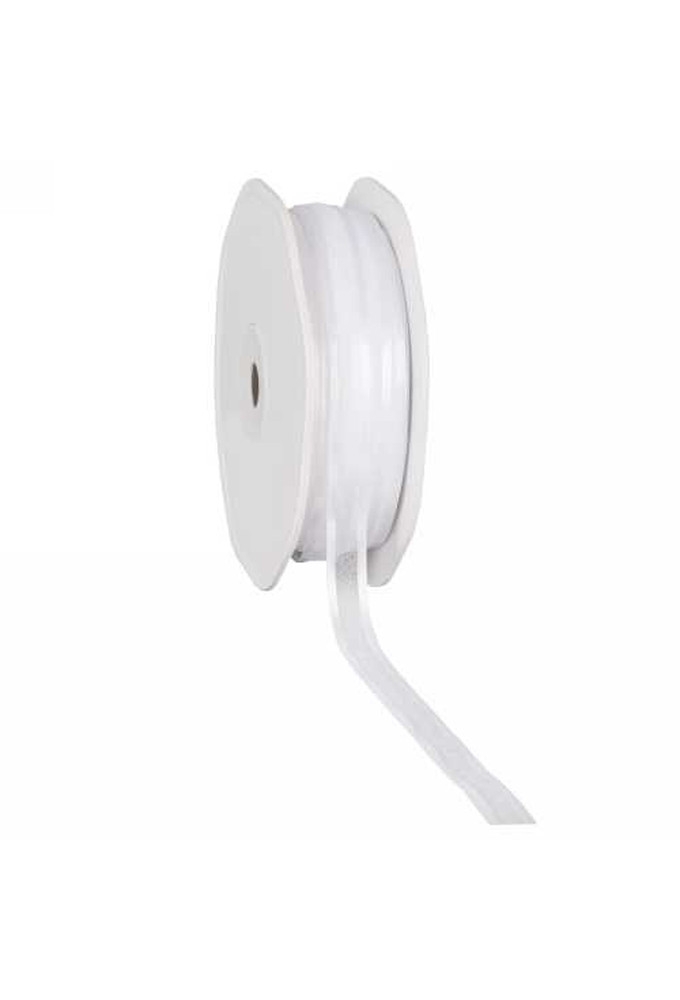 Luxe Organza Lint Met Satijnen Rand Wit 10mm x 50meter