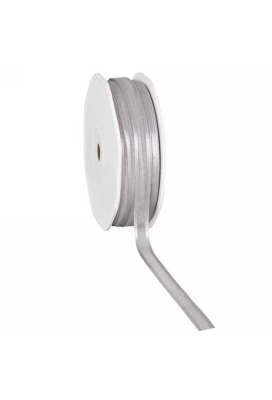 Luxe Organza Lint Met Satijnen Rand Zilver 10mm x 50meter