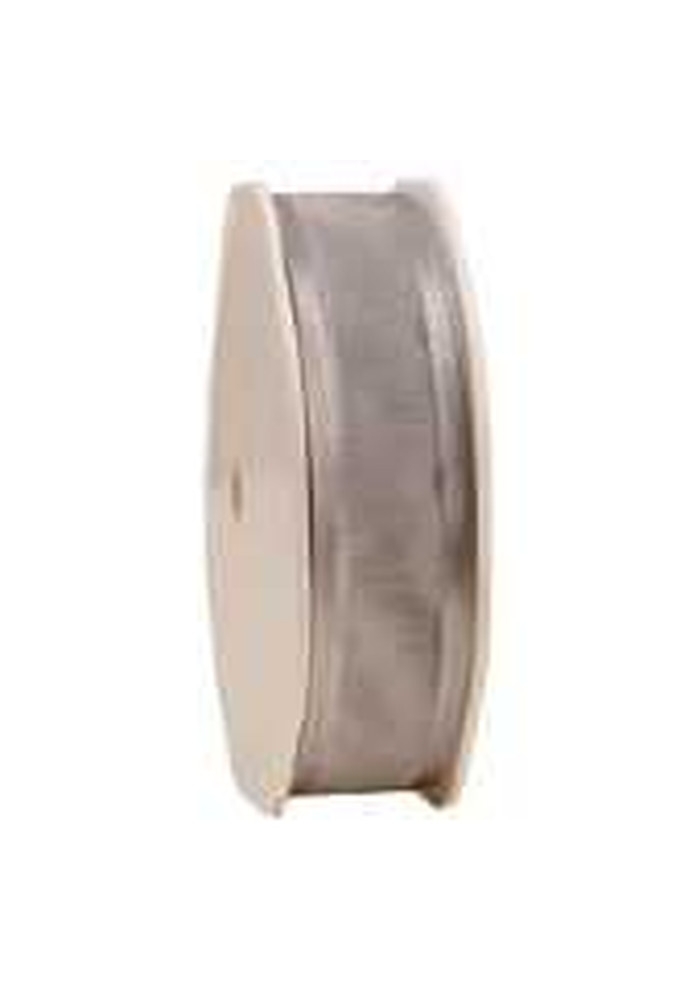 Luxe Organza Lint Met Satijnen Rand Zilver 25mm x 25meter
