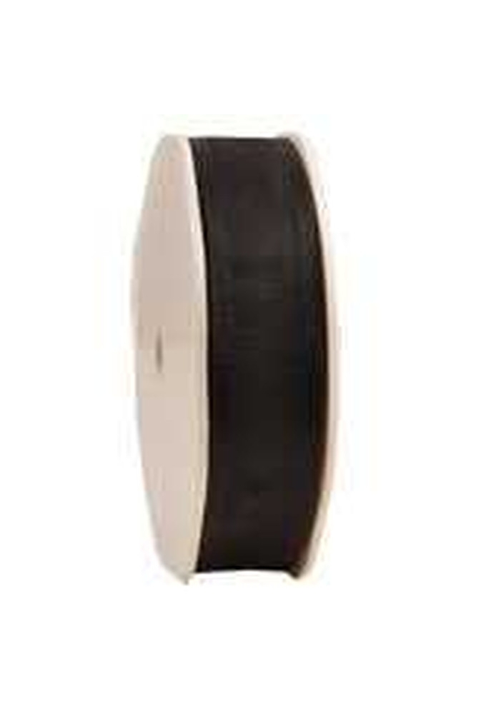 Luxe Organza Lint Met Satijnen Rand Zwart 25mm x 25meter