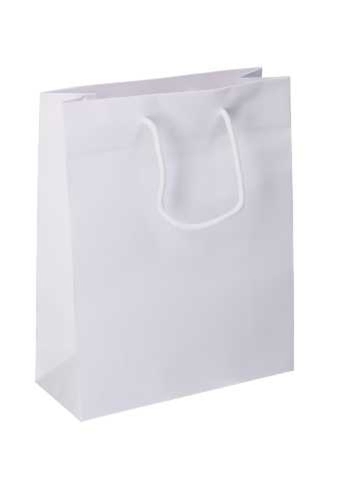 Luxe Papierentas Mat Kopenhagen Wit & Koord 26x11x32cm 10st OP IS OP