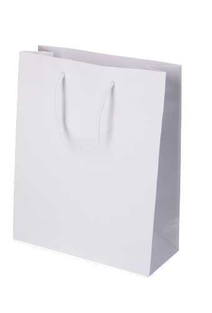 Luxe Papierentas Mat Kopenhagen Wit & Koord 26x11x32cm 10st OP IS OP