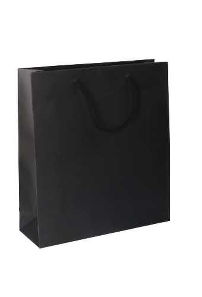 Luxe Papierentas Mat Kopenhagen Zwart & Koord 36x11x40cm 10st OP IS OP