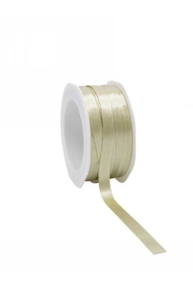 Luxe Satijn Dubbel Lint Goud Metallic 10mm x 25meter