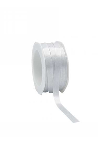 Luxe Satijn Dubbel Lint Zilver Metallic 10mm x 25meter