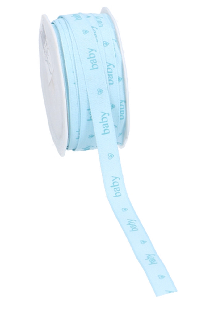 Luxe Satijn Lint Baby Heats Blauw 12mm x 20meter
