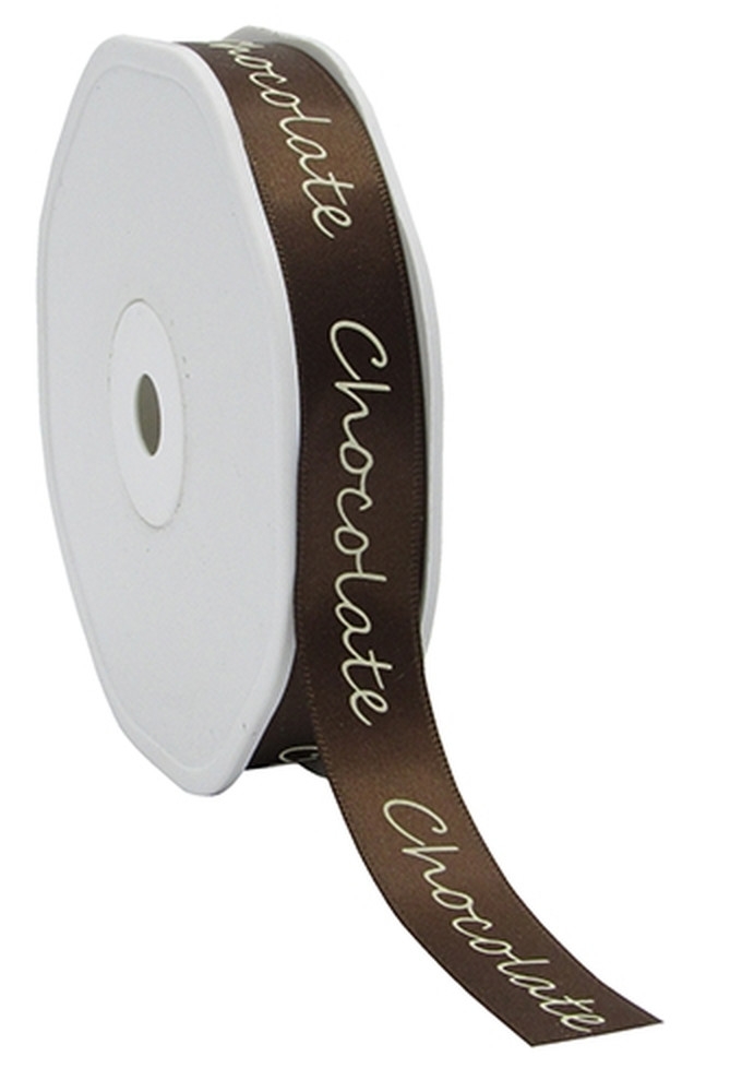 Luxe Satijn Lint Chocolade Bruin Chocolade 15mm x 25meter