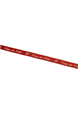 Luxe Satijnlint Van De Sint Rood 15mm x 25meter