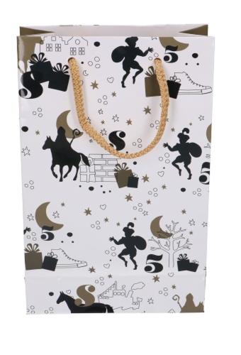 Luxe Sinttasjes Sint Op De Hoge Daken 16X7X25cm Glossy 170gr 10stuks