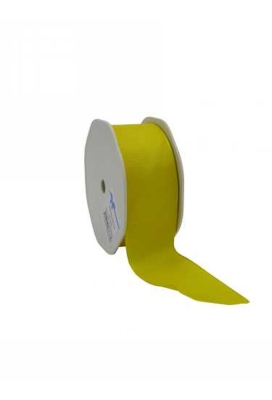 Luxe Taft Cadeaulint Met IJzerdraad Geel 38mm x 20meter