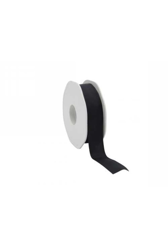 Luxe Taft Cadeaulint Met IJzerdraad Zwart 23mm x 20meter