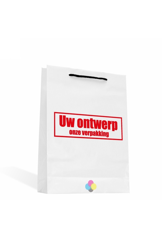 Luxe Tassen Bedrukken Met Logo 170GRAM & Koord 25x9x30cm A4 FORMAAT